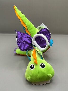 Tomy Lamaze Baby Dragon Sensory Learning Toy Plush Stuffed Animal Lovey Crinkle